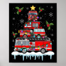 Search for fire truck posters Santa