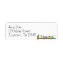 Search for parrot return address labels Colourful