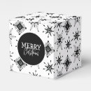Search for snowflake favour boxes White
