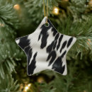 Search for black and white cow christmas tree decorations Farm