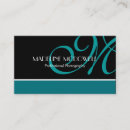 Search for success business cards Black