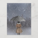 Search for snowfall postcards Watercolor