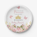 Search for princess crown plates Girl baby shower