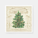 Search for christmas tree napkins Vintage