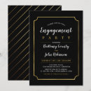 Search for classic engagement party invitations Black
