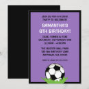Search for soccer ball invitations Purple