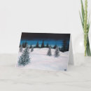 Search for landscape painting christmas cards Forest