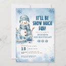Search for snow birthday invitations Winter birthday party