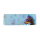 Search for doberman return address labels Watercolor