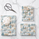 Search for winter scene christmas wrapping paper Pattern