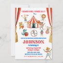 Search for fair birthday invitations Circus birthday party
