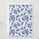 Search for paisleys invitations Blue