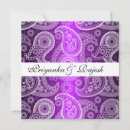 Search for purple paisley wedding invitations Lace