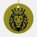 Search for lion head christmas tree decorations Black