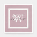 Search for dusty pink napkins Bride and groom