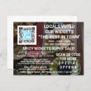 Search for business advertising postcards Qr code