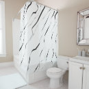 Search for black and white marble shower curtains Elegant
