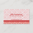 Search for life insurance business cards Plain
