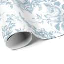 Search for blue and white floral wrapping paper Toile