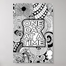 Search for one day at a time posters Motivational
