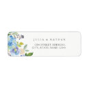 Search for blue and green wedding return address labels Botanical