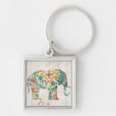 Search for elephant floral key rings Animals
