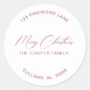 Search for return address template stickers Red