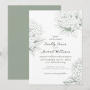 Search for green hydrangea wedding invitations Floral