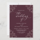 Search for burgundy wedding invitations Classic