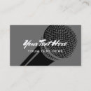 Search for microphone business cards Performer