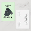 Search for funny monkey business cards Primate