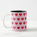 Search for red heart shape mugs Modern