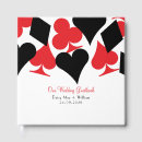 Search for red and black wedding guest books Bride and groom
