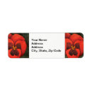 Search for pansies return address labels Bloom