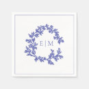 Search for crest monogram napkins Calligraphy