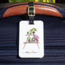 Search for cactus luggage tags Watercolor