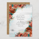 Search for rustic country teal wedding invitations Floral