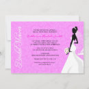 Search for silhouette bridal shower invitations Pink