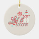 Search for let it snow christmas tree decorations Snowman