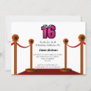 Search for pink carpet invitations Sixteen