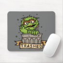 Search for trashed mouse mats Oscar the grouch
