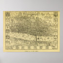 Search for vintage map of london posters Britain