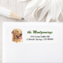Search for golden retriever return address labels Pet