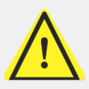 Search for yellow caution stickers Danger