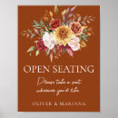 Search for open seating wedding signs Script