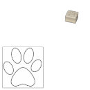 Search for paw print rubber stamps Modern