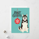Search for siberian husky christmas cards Festive
