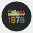 Search for 1976 birthday stickers Old