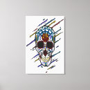 Search for sugar skull canvas prints Skulls