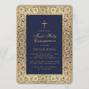 Search for christening first communion invitations Gold